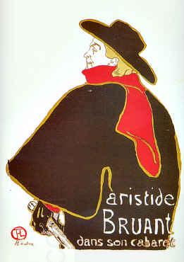  Henri  Toulouse-Lautrec Aristide Bruant dans son Cabaret